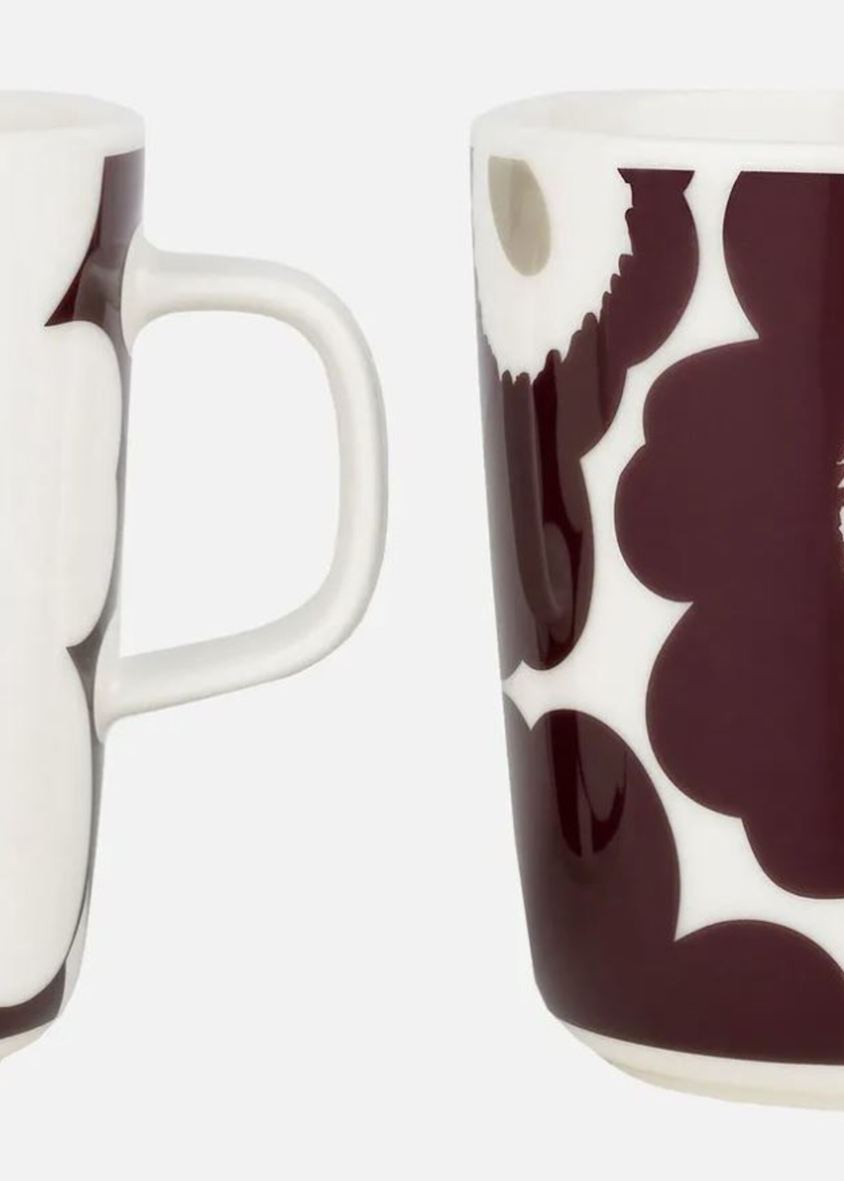 Marimekko Marimekko - Unikko - Tasse - 25cl-Ensemble de 2 - Vin rouge beige