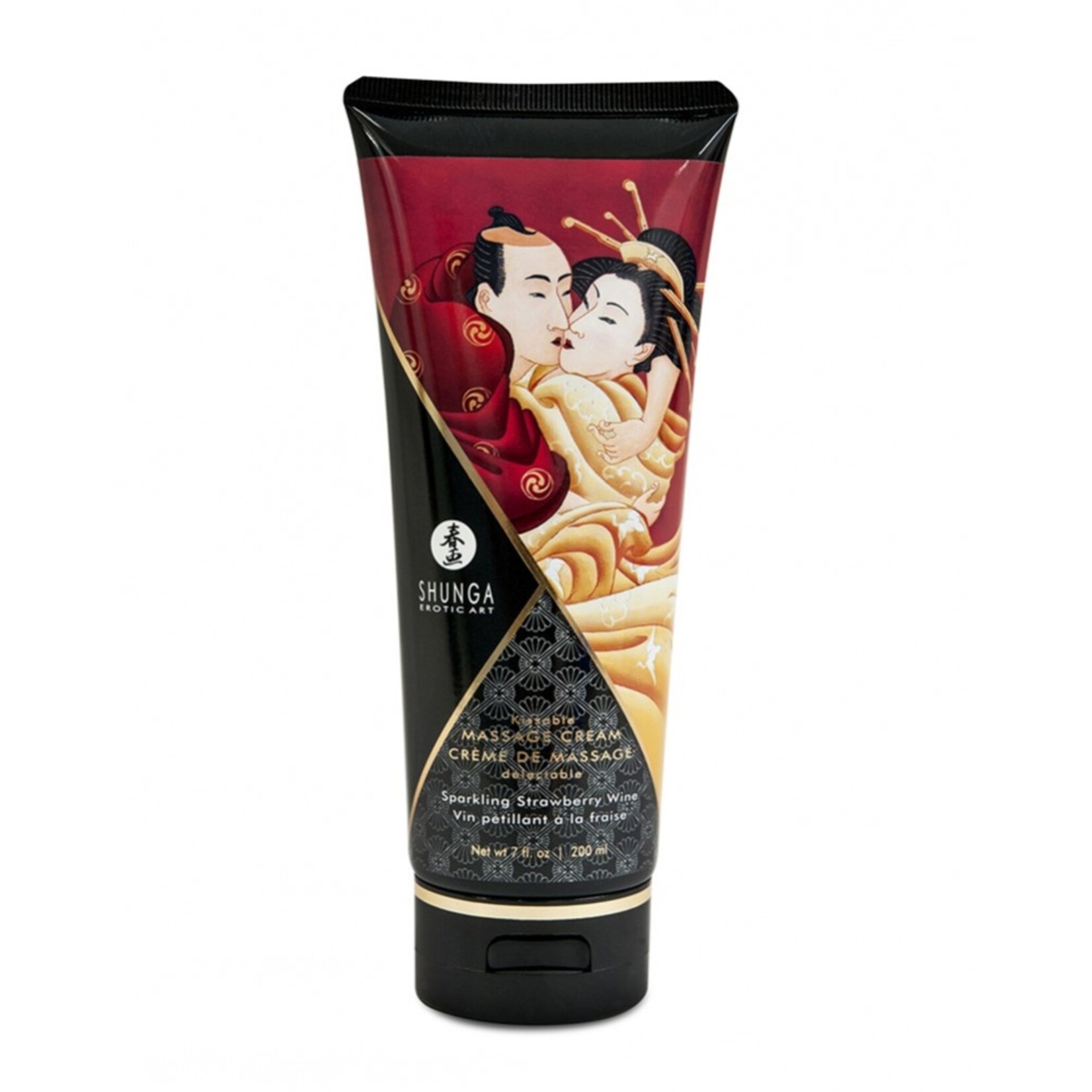 Shunga - Kissable Massage Crème - Vin de fraise