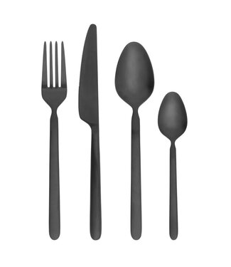 Blomus Blomus - Stella - Ensemble de couverts - Noir - 16 pièces