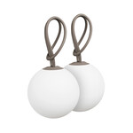 Fatboy Fatboy - Bolleke - Lot de 2 - Lampe suspendue - Rechargeable - Taupe - Duo pack