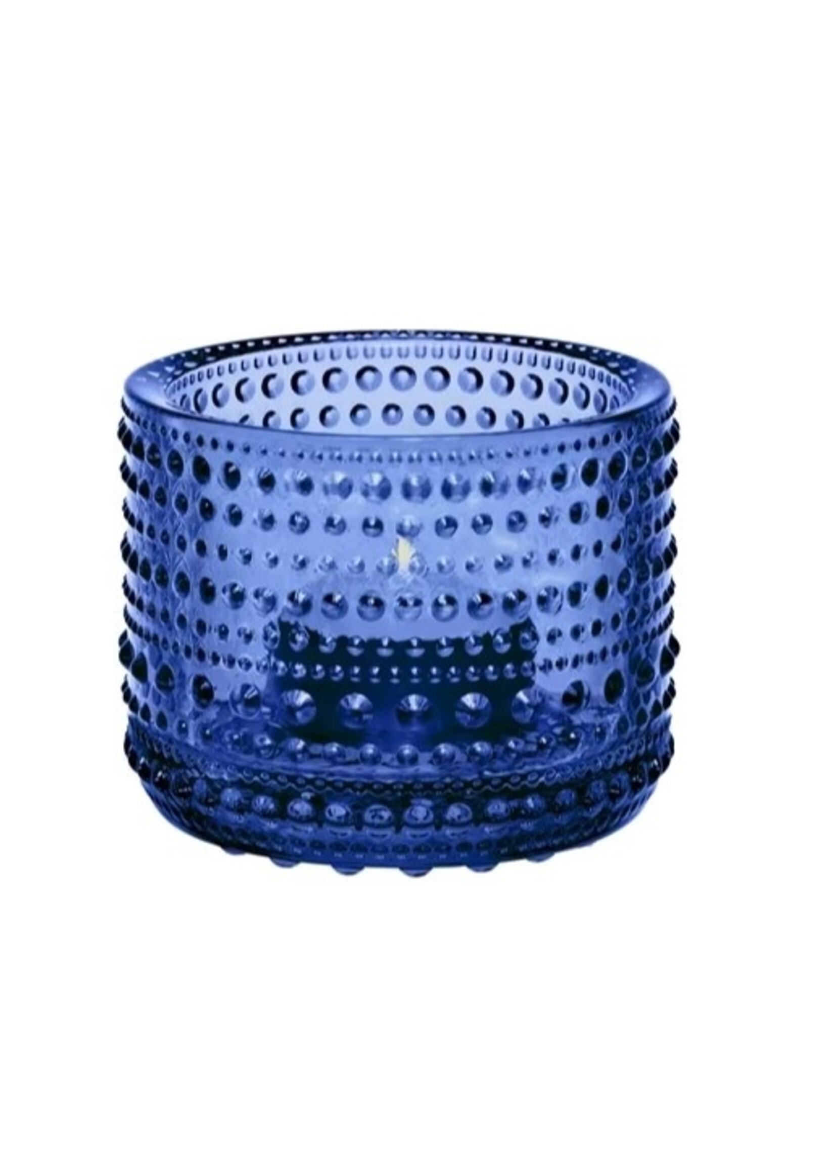 Iittala Iittala Kastehelmi Porte-lampe à cire/Lampe-sphère 64 mm Bleu ultramarin