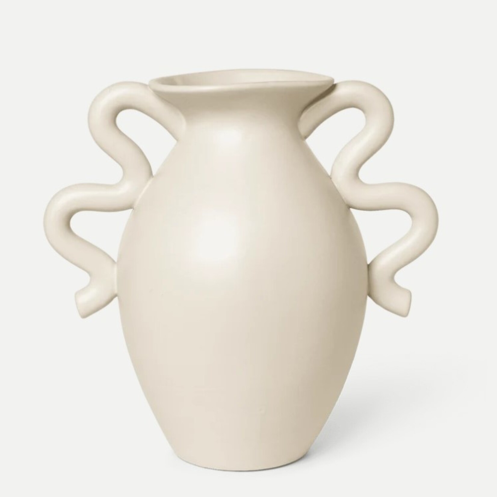 Ferm Living Ferm Living - Verso - Vase de table - Grès émaillé - Beige