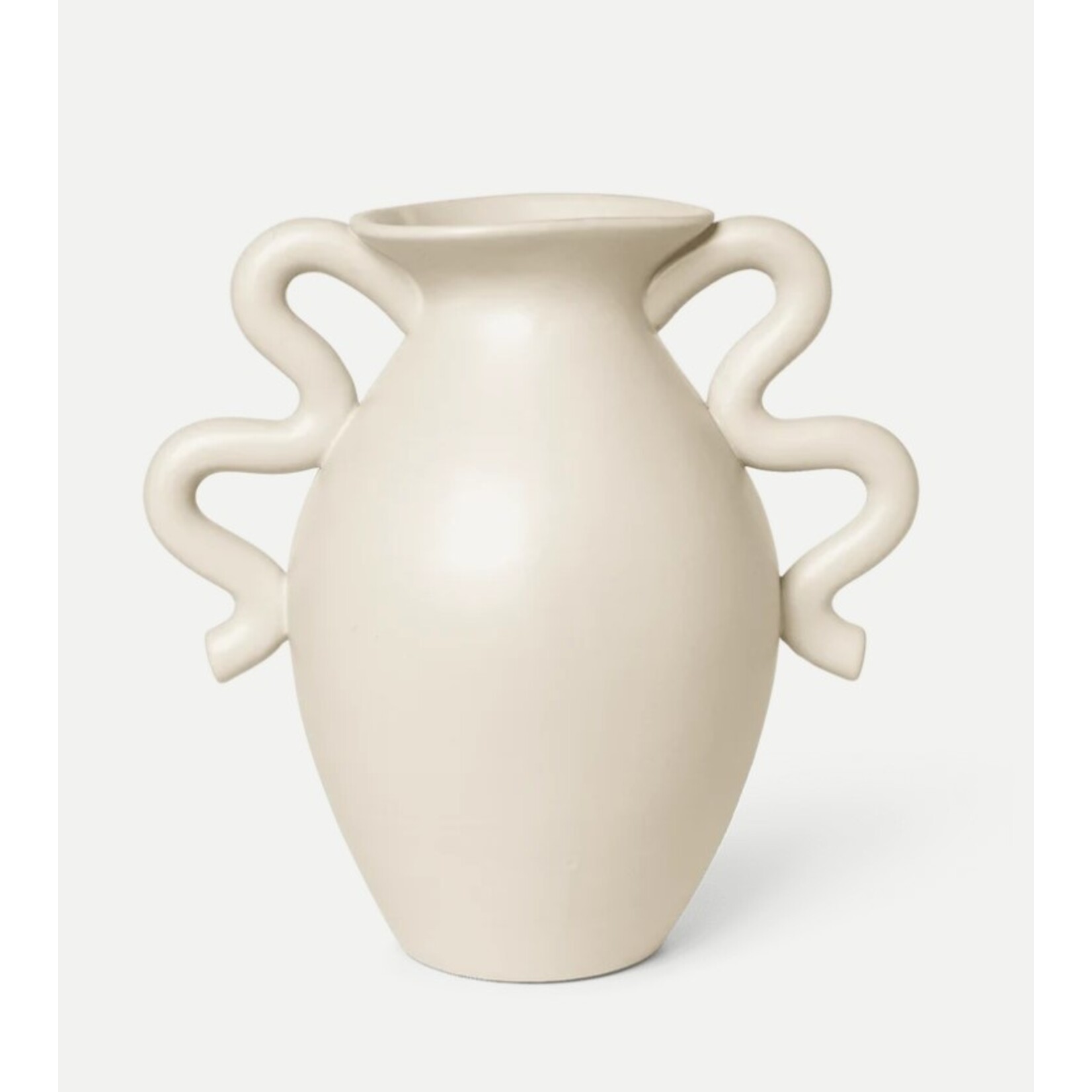Ferm Living Ferm Living - Verso - Tafelvaas - Geglazuurd steengoed - Beige
