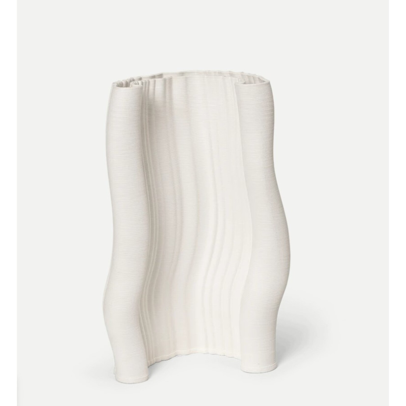 Ferm Living Ferm Living - Moire - Vase - Grès - Blanc cassé