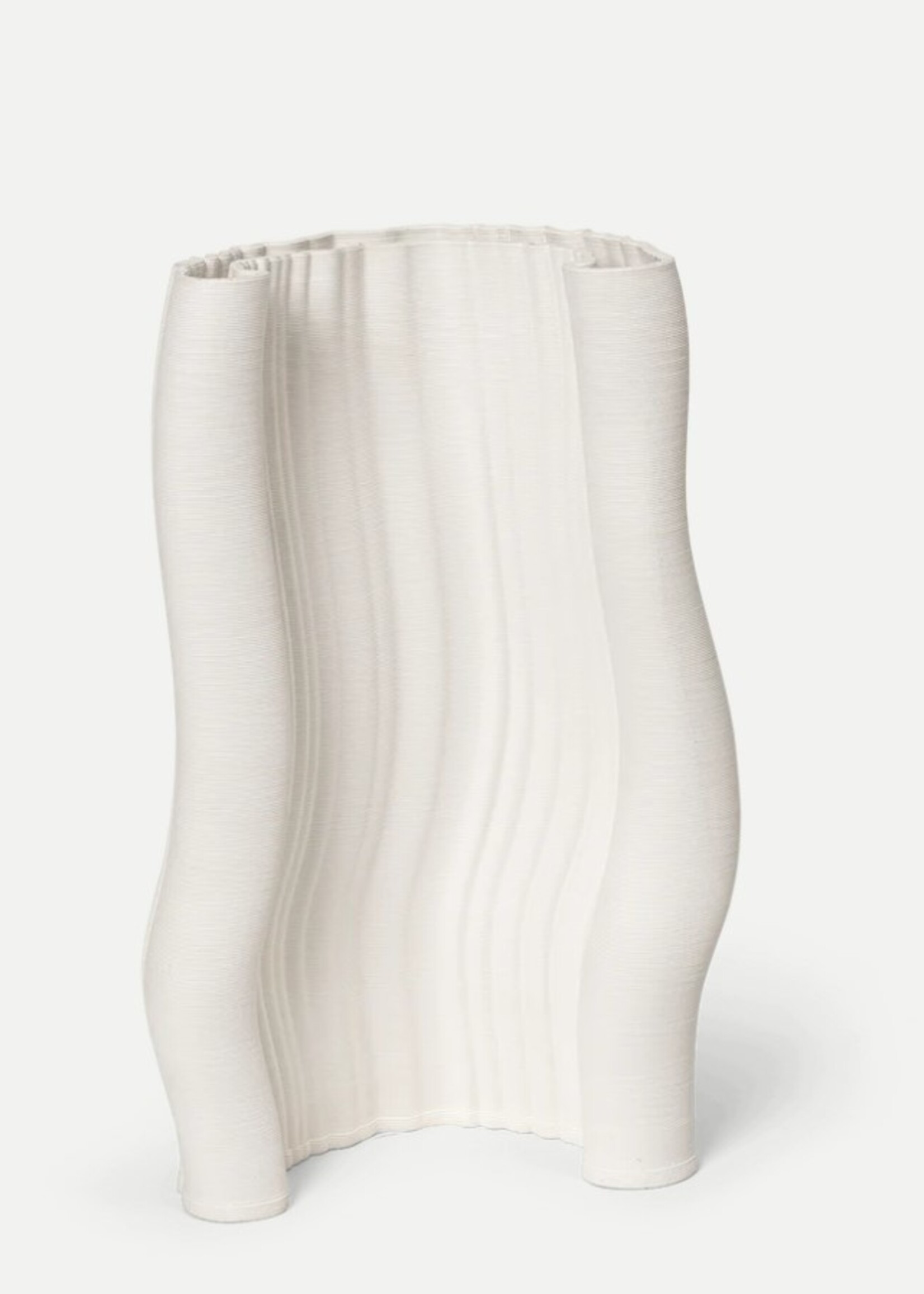 Ferm Living Ferm Living - Moire - Vase - Grès - Blanc cassé