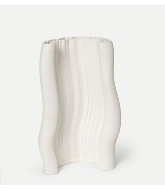 Ferm Living Ferm Living - Moire - Vaas - Steengoed - Gebroken wit
