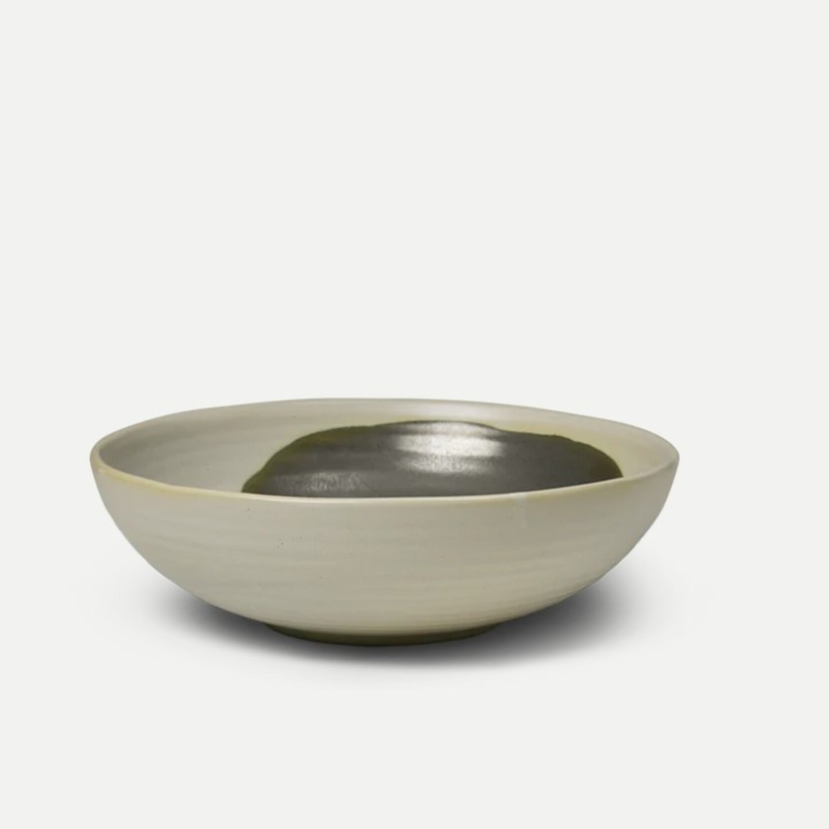 Ferm Living Ferm Living - Omhu - Bol - Large - Grès - Blanc cassé/anthracite