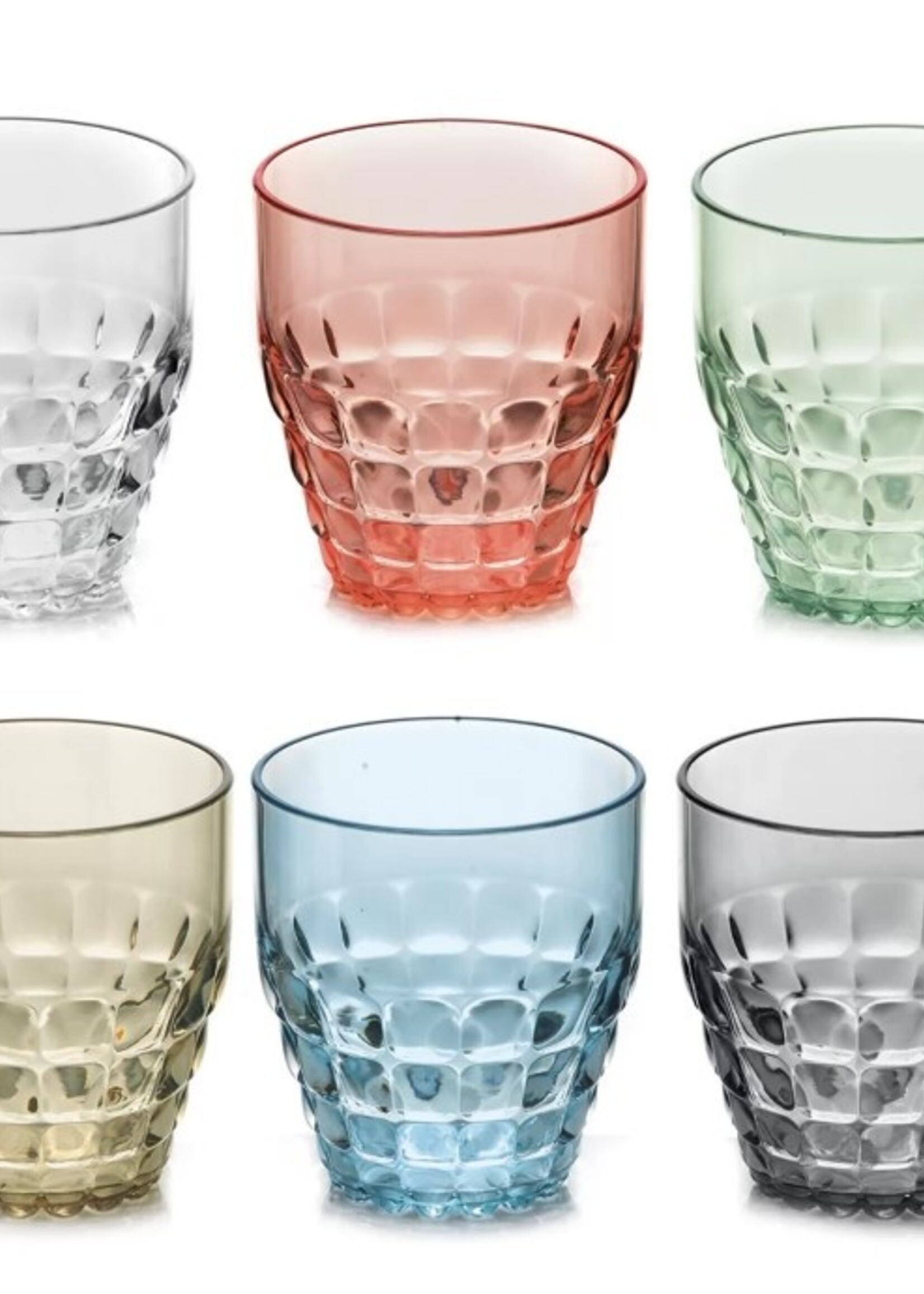 Guzzini Guzzini - TIFFANY - Tasse basse - 35cl - Lot de 6 - Plastique - Différentes couleurs
