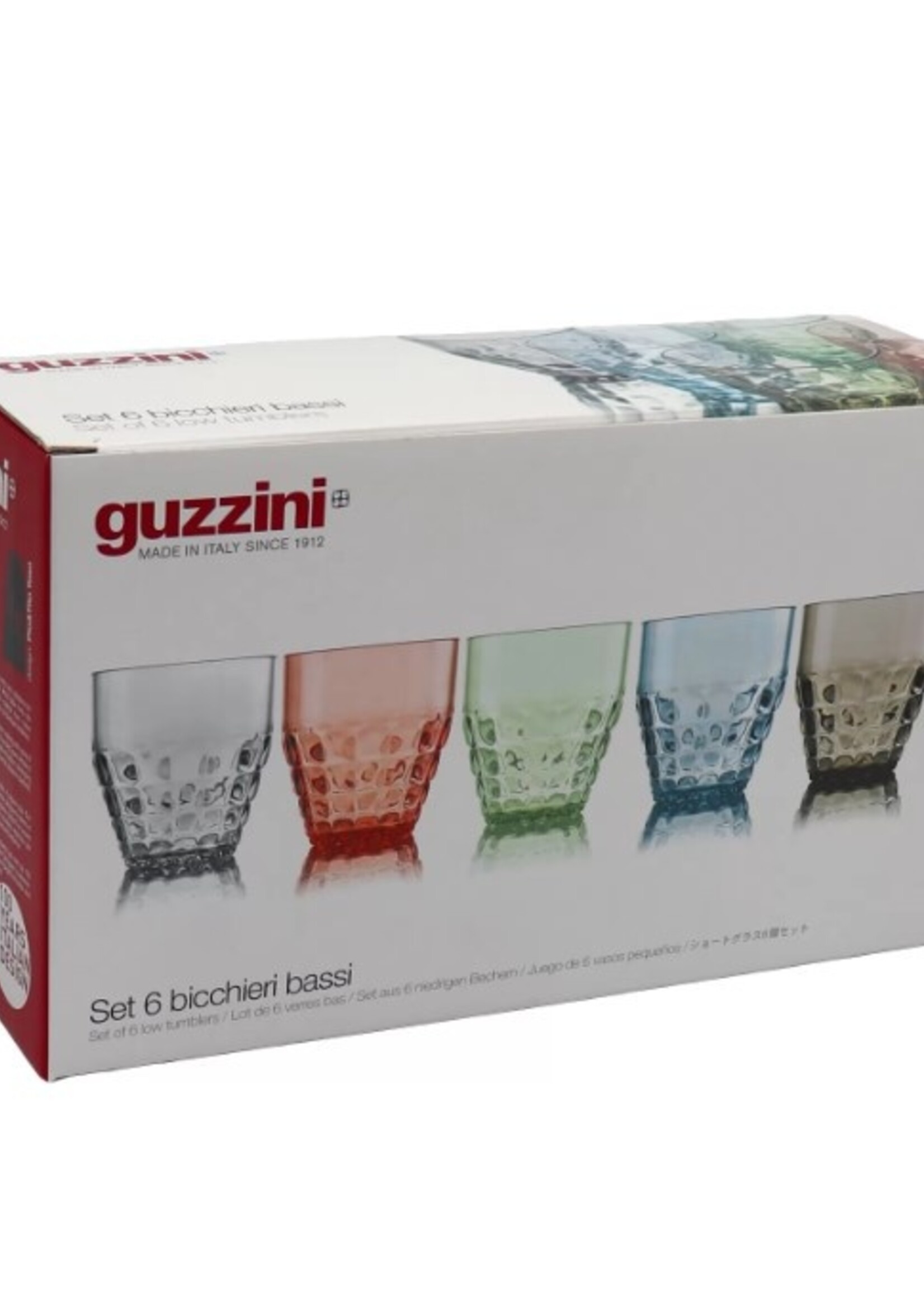 Guzzini Guzzini - TIFFANY - Lage Drinkbeker -35cl - Set van 6 - Plastic - Verschillende kleuren