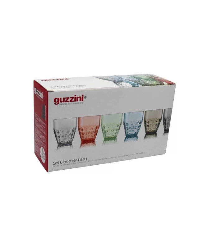 Guzzini Guzzini - TIFFANY - Tasse basse - 35cl - Lot de 6 - Plastique - Différentes couleurs