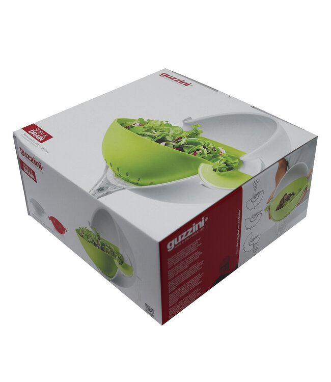 Guzzini Guzzini - Passoire et bol - Set - Plastique - Blanc Vert
