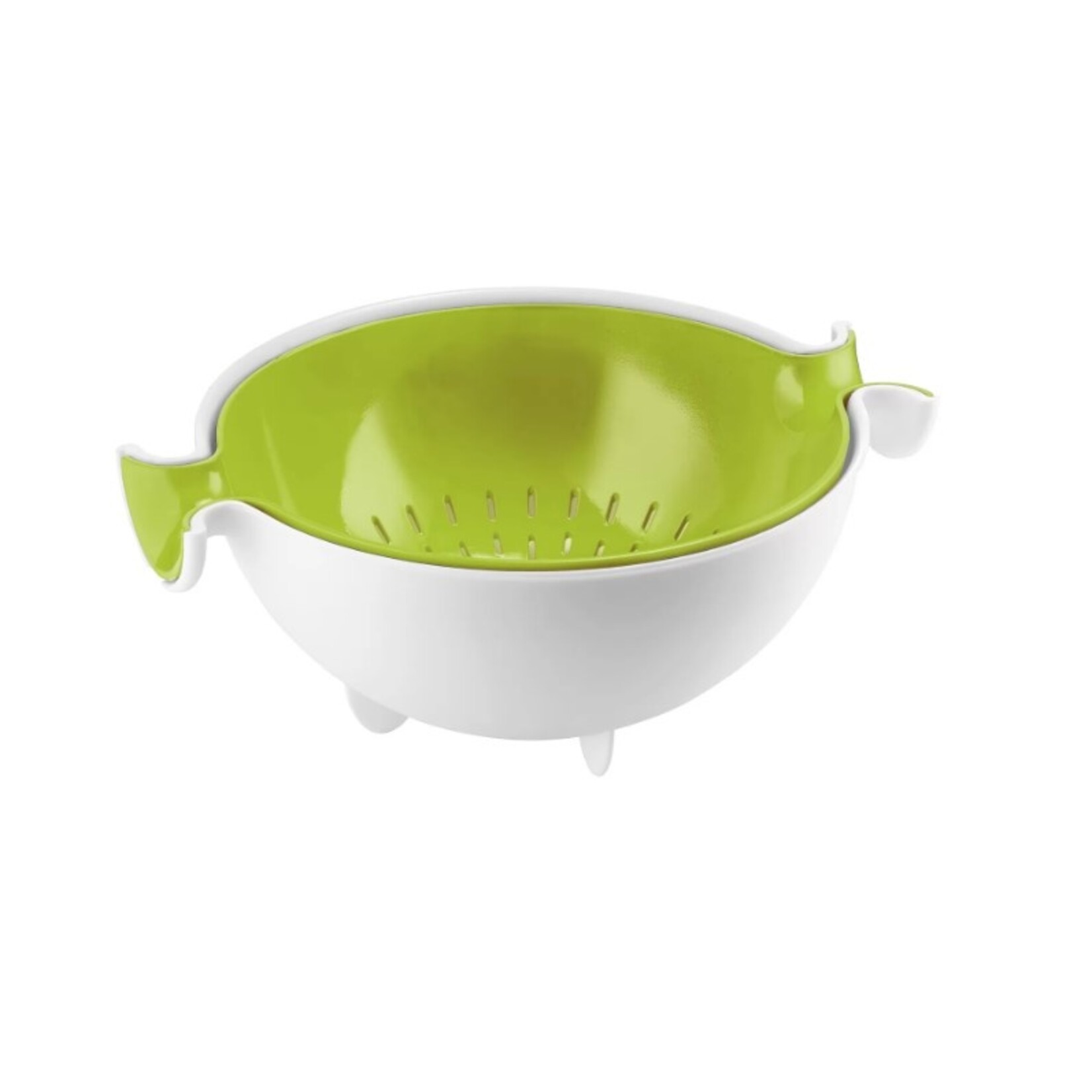 Guzzini Guzzini - Passoire et bol - Set - Plastique - Blanc Vert
