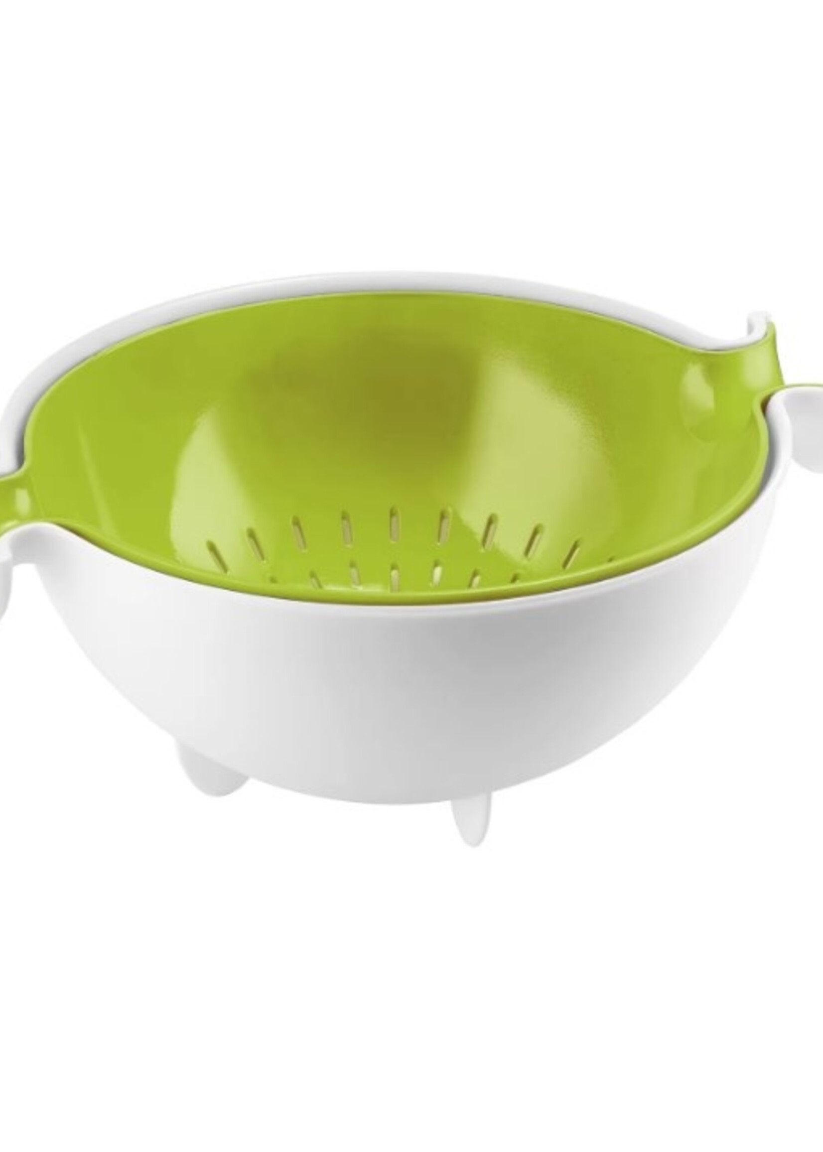 Guzzini Guzzini - Passoire et bol - Set - Plastique - Blanc Vert