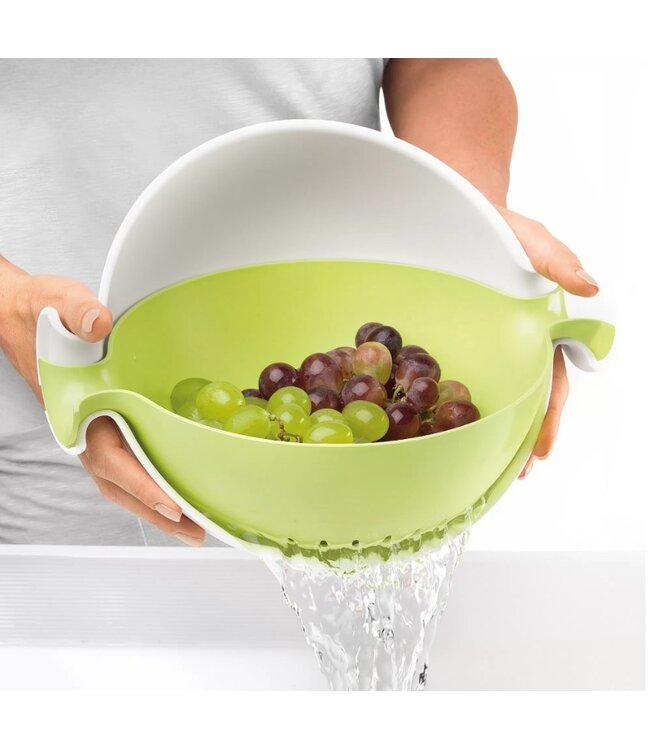 Guzzini Guzzini - Passoire et bol - Set - Plastique - Blanc Vert