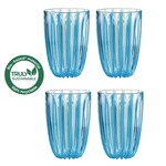 Guzzini Guzzini - DOLCEVITA - Verres - Lot de 4 - Bio Plastic - Bleu