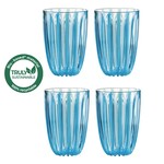 Guzzini Guzzini - DOLCEVITA - Verres - Lot de 4 - Bio Plastic - Bleu