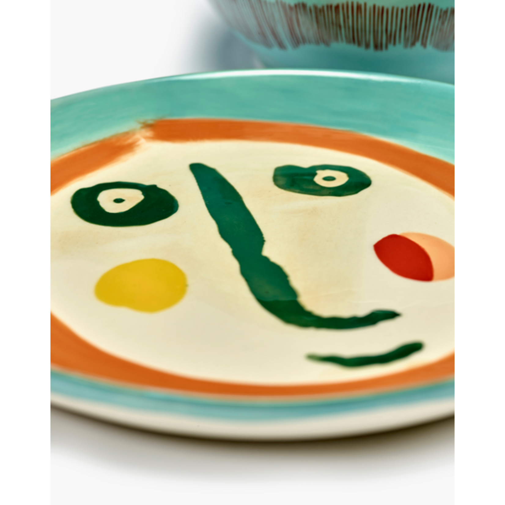 Serax Serax - Ottolenghi - Face 2 Feast - Assiette de service - Ronde - 35 cm - Grès  - Vert