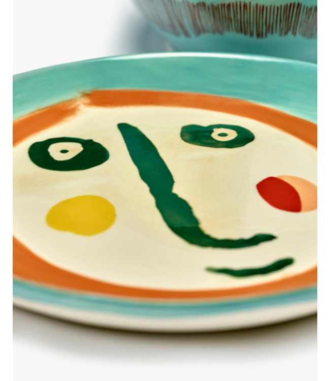 Serax Serax - Ottolenghi - Face 2 Feast - Assiette de service - Ronde - 35 cm - Grès  - Vert