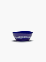 Serax Serax - Ottolenghi - Feast - Bol - 18cm - L - bleu foncé rayures blanches - lot de 4