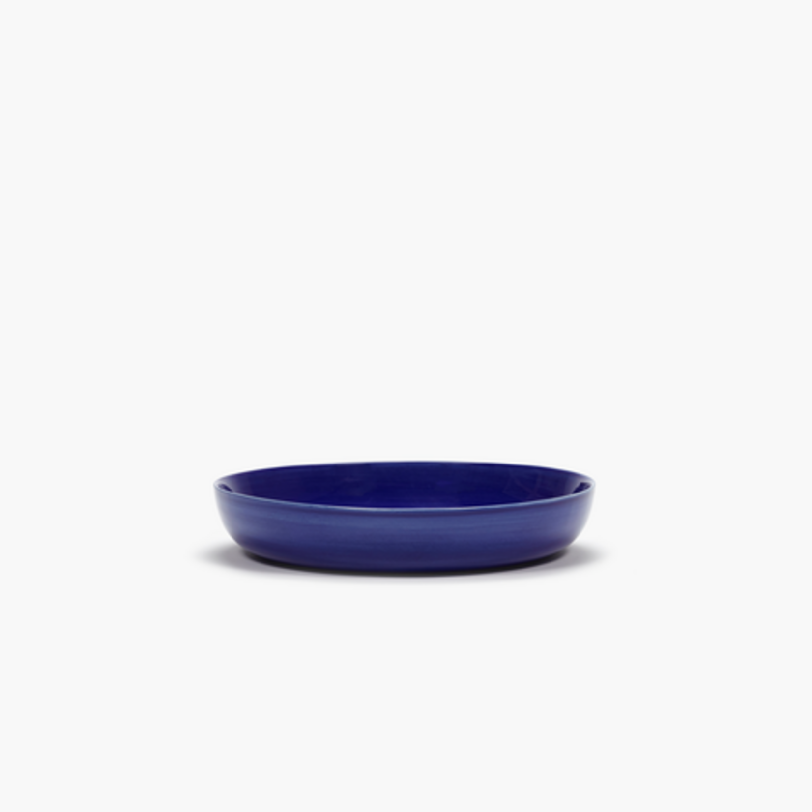 Serax Serax - Ottolenghi - Feast - Bord - 22cm - hoog 4cm - Donkerblauw witte strepen - Set van 2