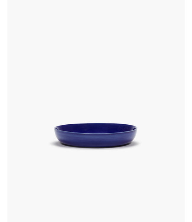 Serax Serax - Ottolenghi - Feast - Assiette - 22cm - hauteur 4cm - Rayures bleues foncées et blanches - lot de 2