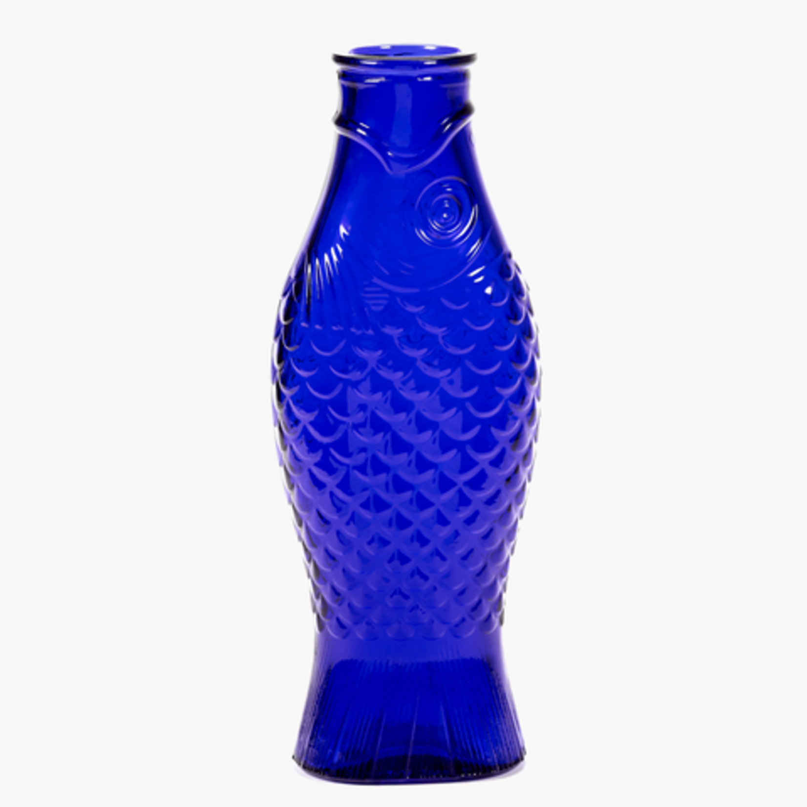 Serax Serax - Paola Navone - Fish & Fish - Fles / Vaas - Glas - kobaltblauw
