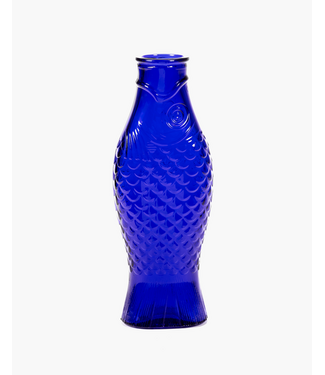 Serax Serax - Paola Navone - Fish & Fish - Bouteille/Vase - Verre - bleu cobalt