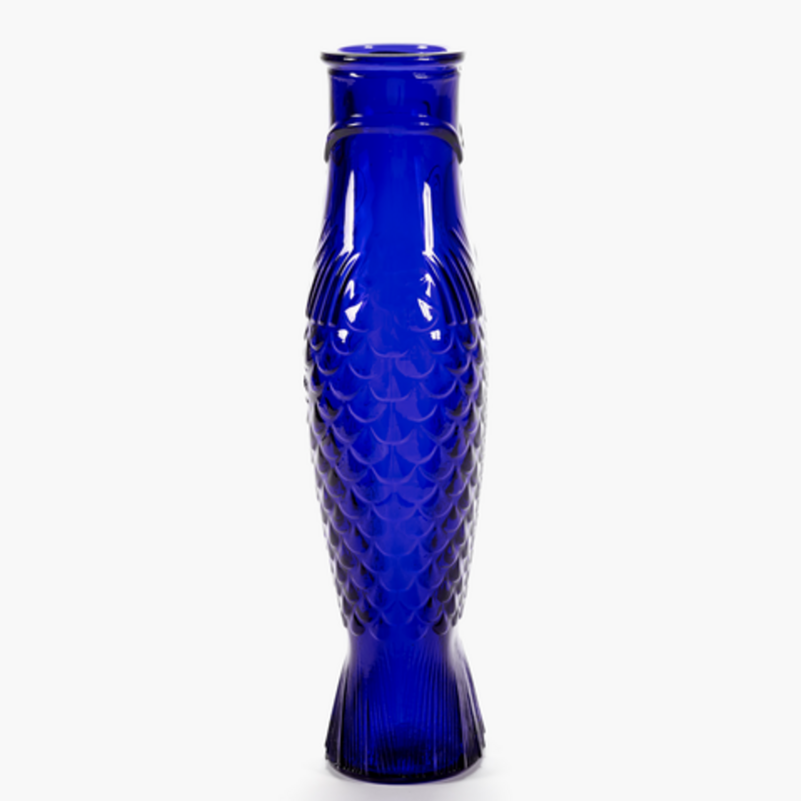 Serax Serax - Paola Navone - Fish & Fish - Bouteille/Vase - Verre - bleu cobalt
