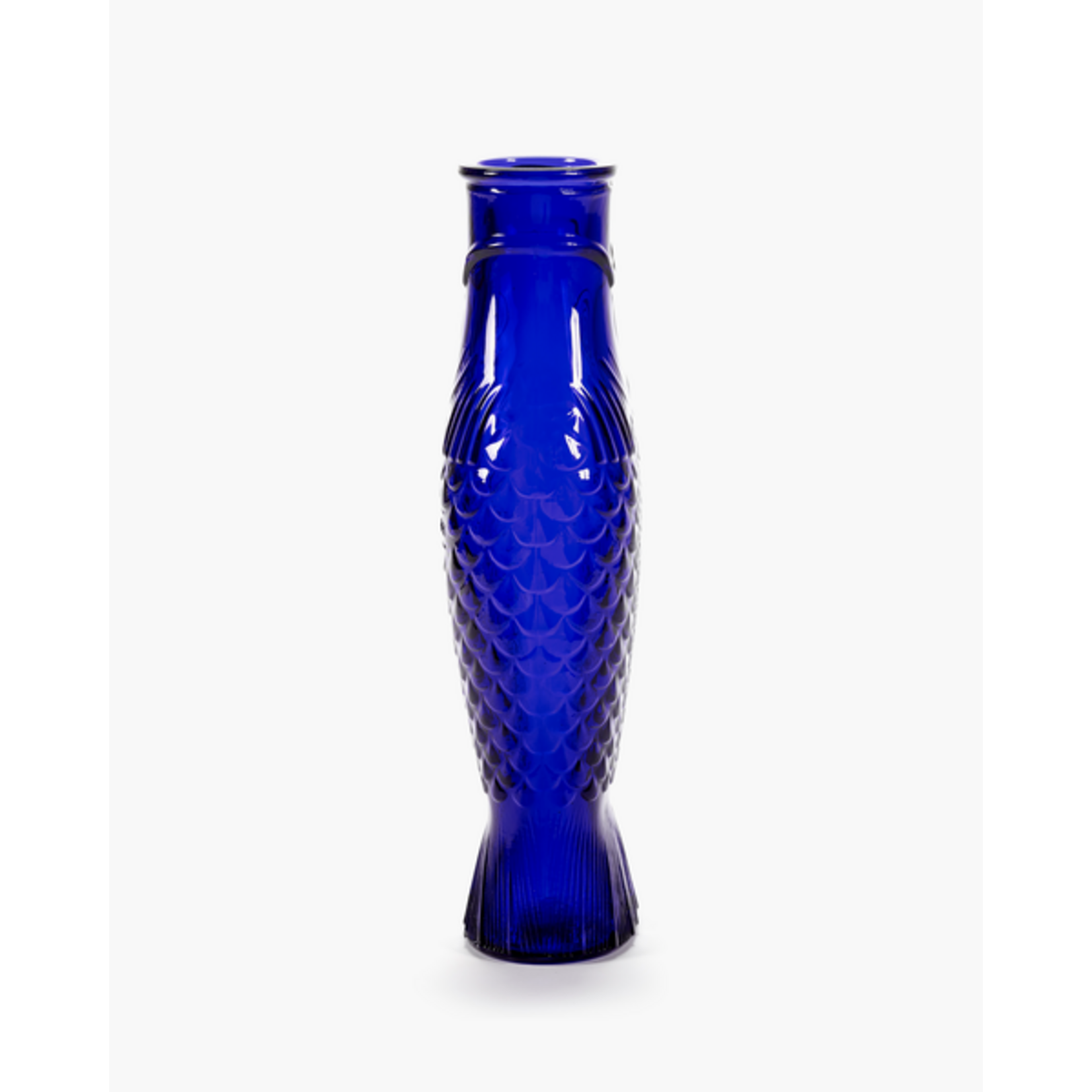 Serax Serax - Paola Navone - Fish & Fish - Fles / Vaas - Glas - kobaltblauw