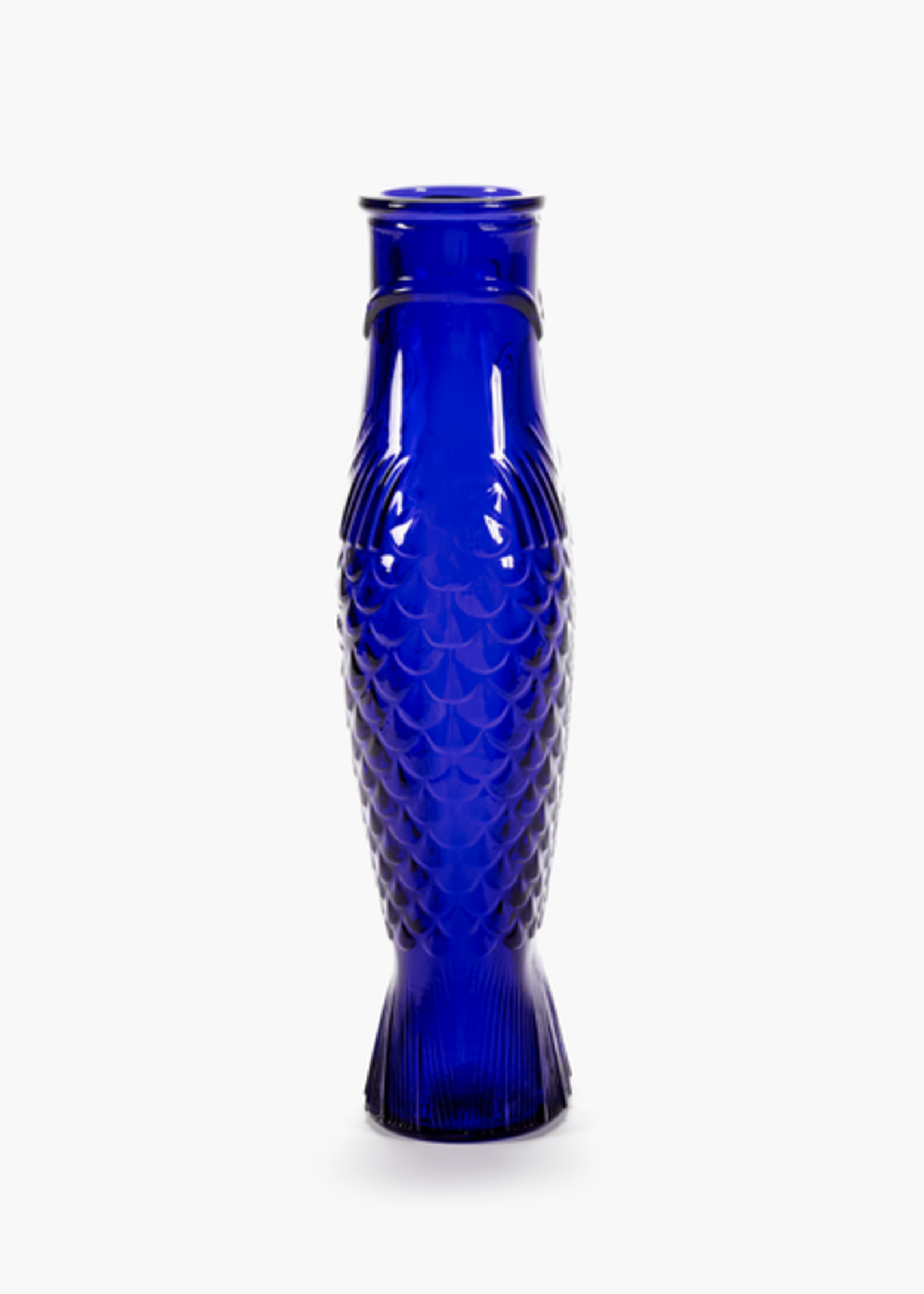 Serax Serax - Paola Navone - Fish & Fish - Bouteille/Vase - Verre - bleu cobalt