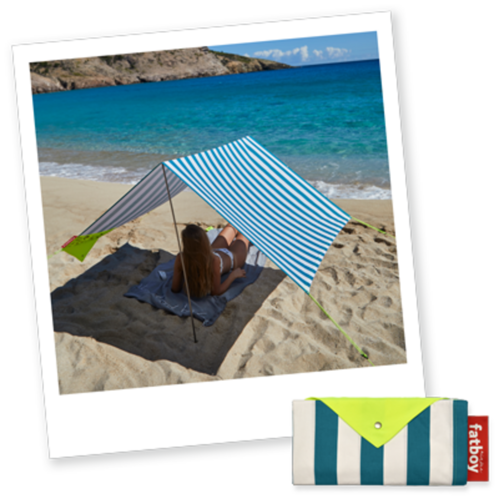 Fatboy - MiaSun - Tente de plage portable - Azur