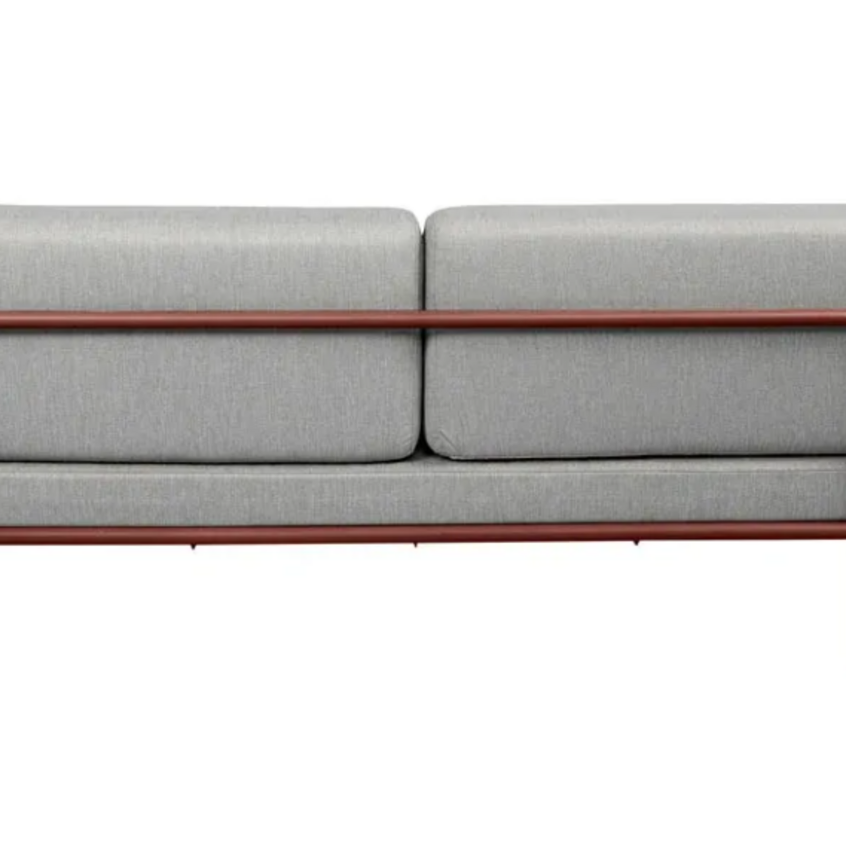 Weltevree Weltevree - Sofabed - Rood Frame - Licht Grijs