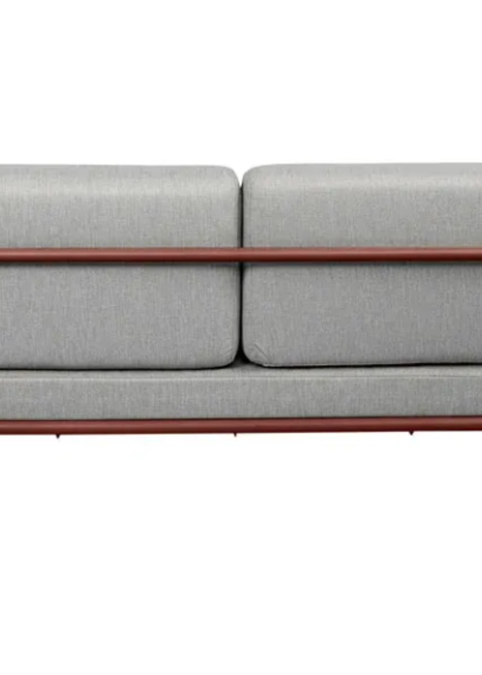 Weltevree Weltevree - Sofabed - Rood Frame - Licht Grijs