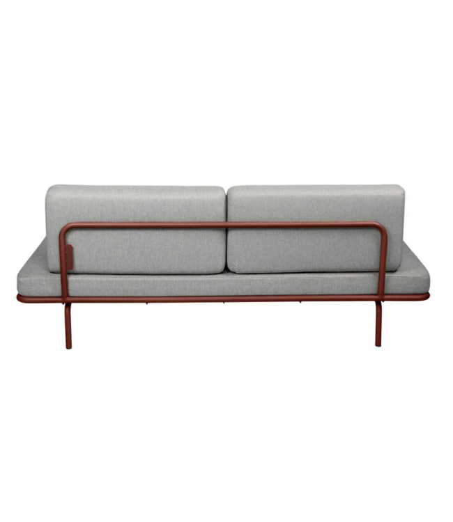 Weltevree - Sofabed - Rood Frame - Licht Grijs