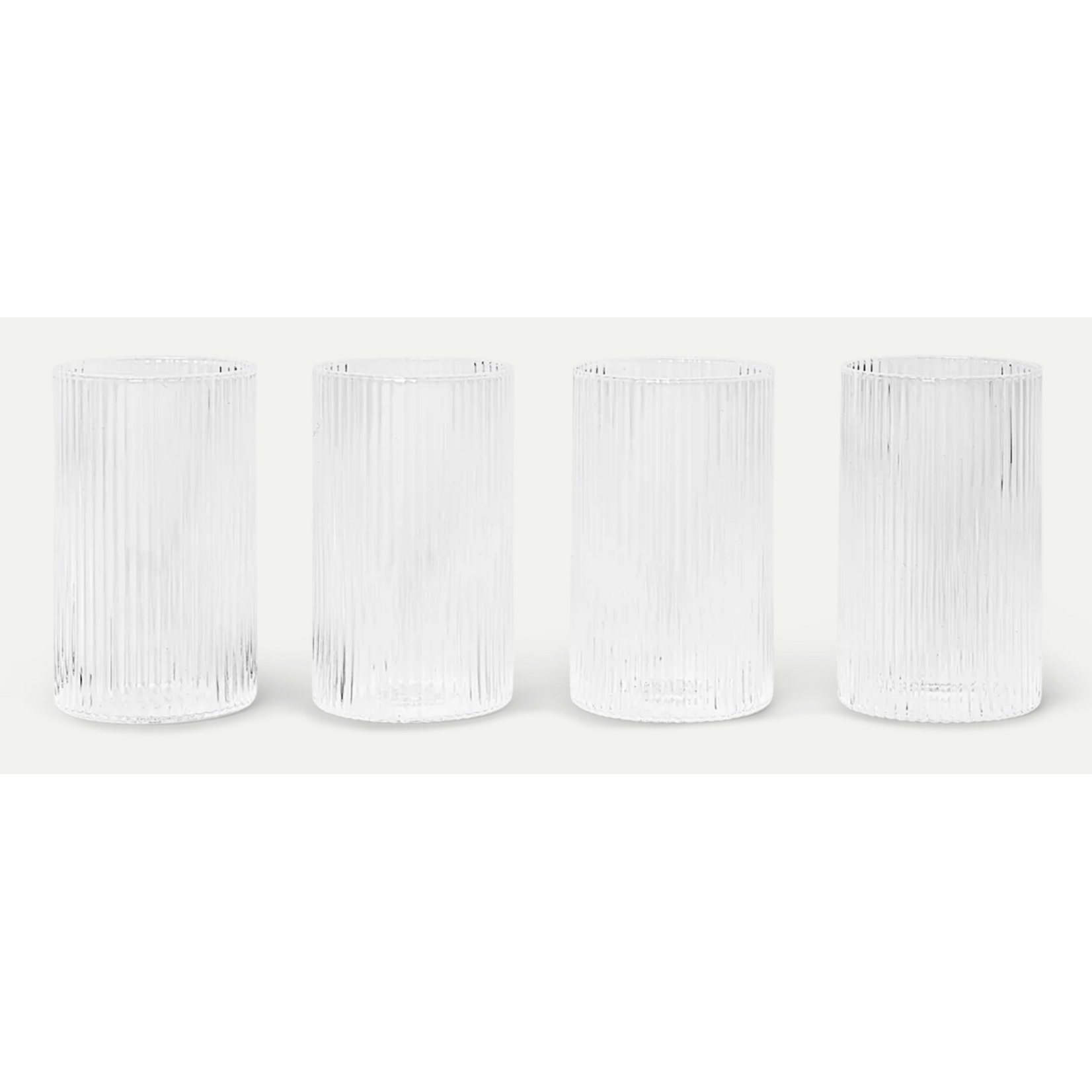 Ferm Living Ferm Living - Ripple - Verrines - Glazen - Set van 4