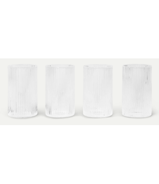 Ferm Living Ferm Living - Ripple - Verrines - Glazen - Set van 4
