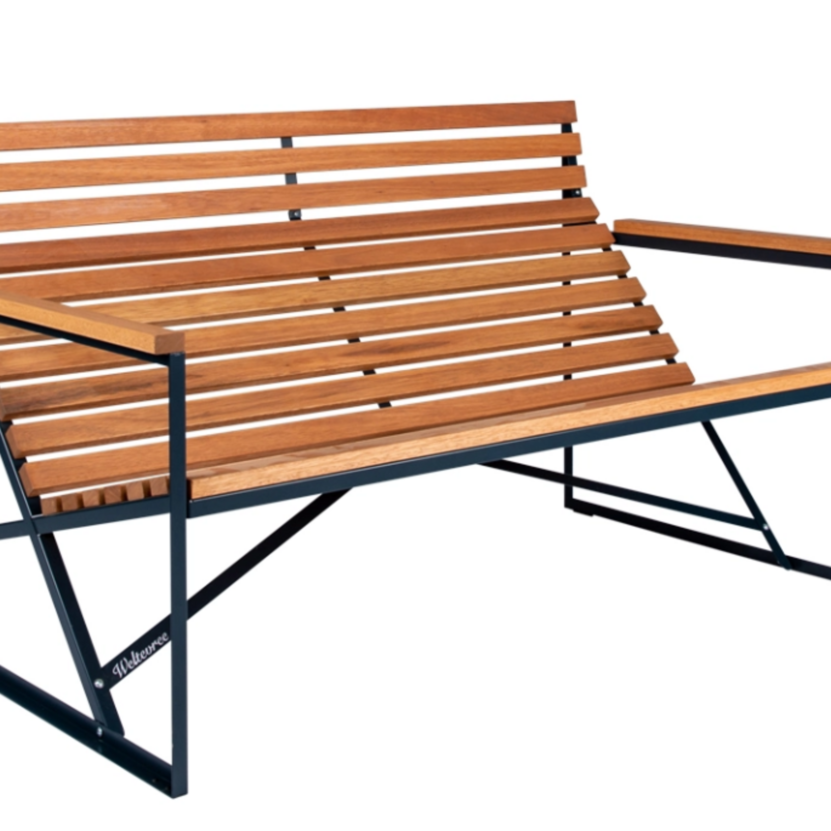 Weltevree Weltevree - Patiobench - Tuinbank - Eucalyptus hout - Blauw