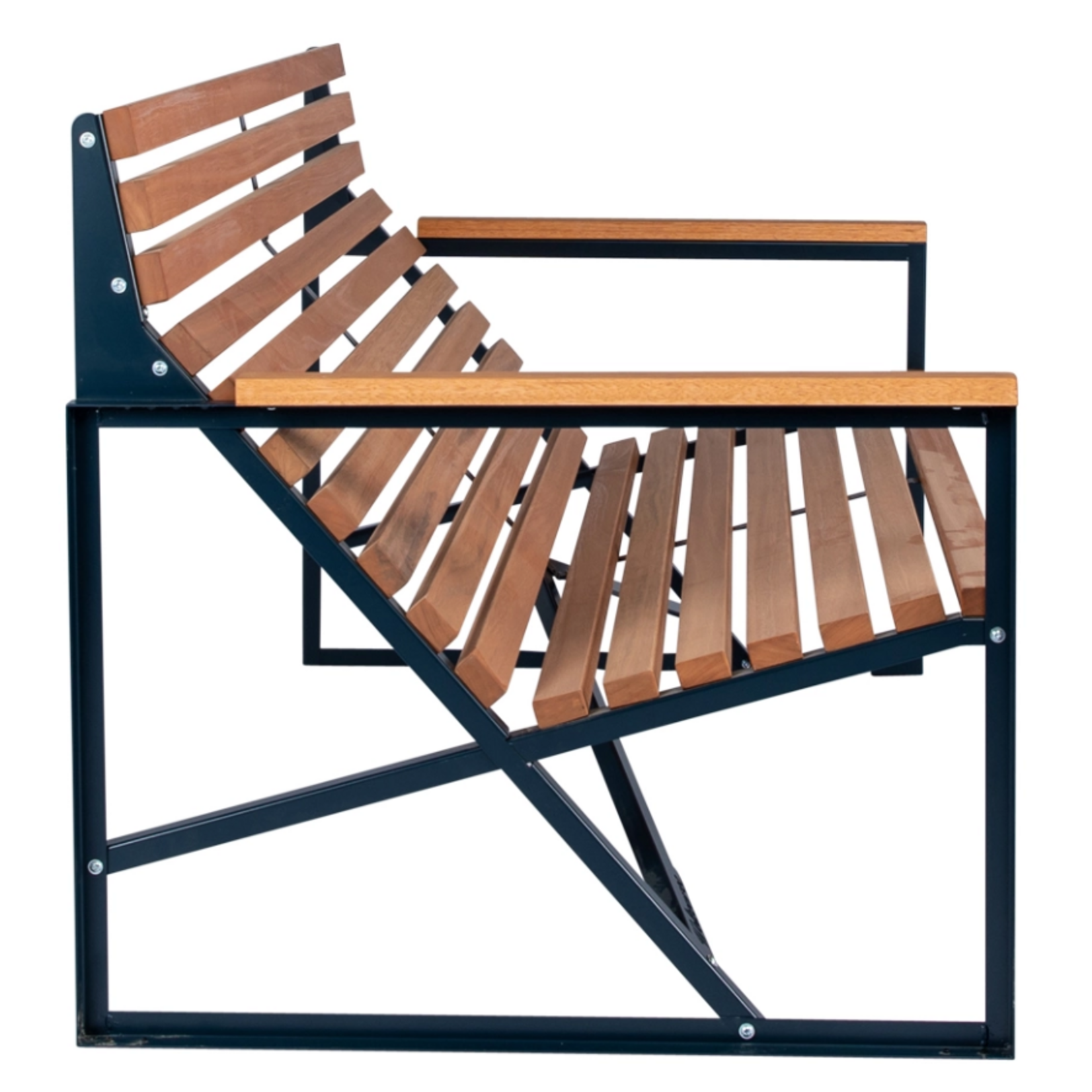 Weltevree Weltevree - Patiobench - Banc de jardin - Bois d'eucalyptus - Bleu