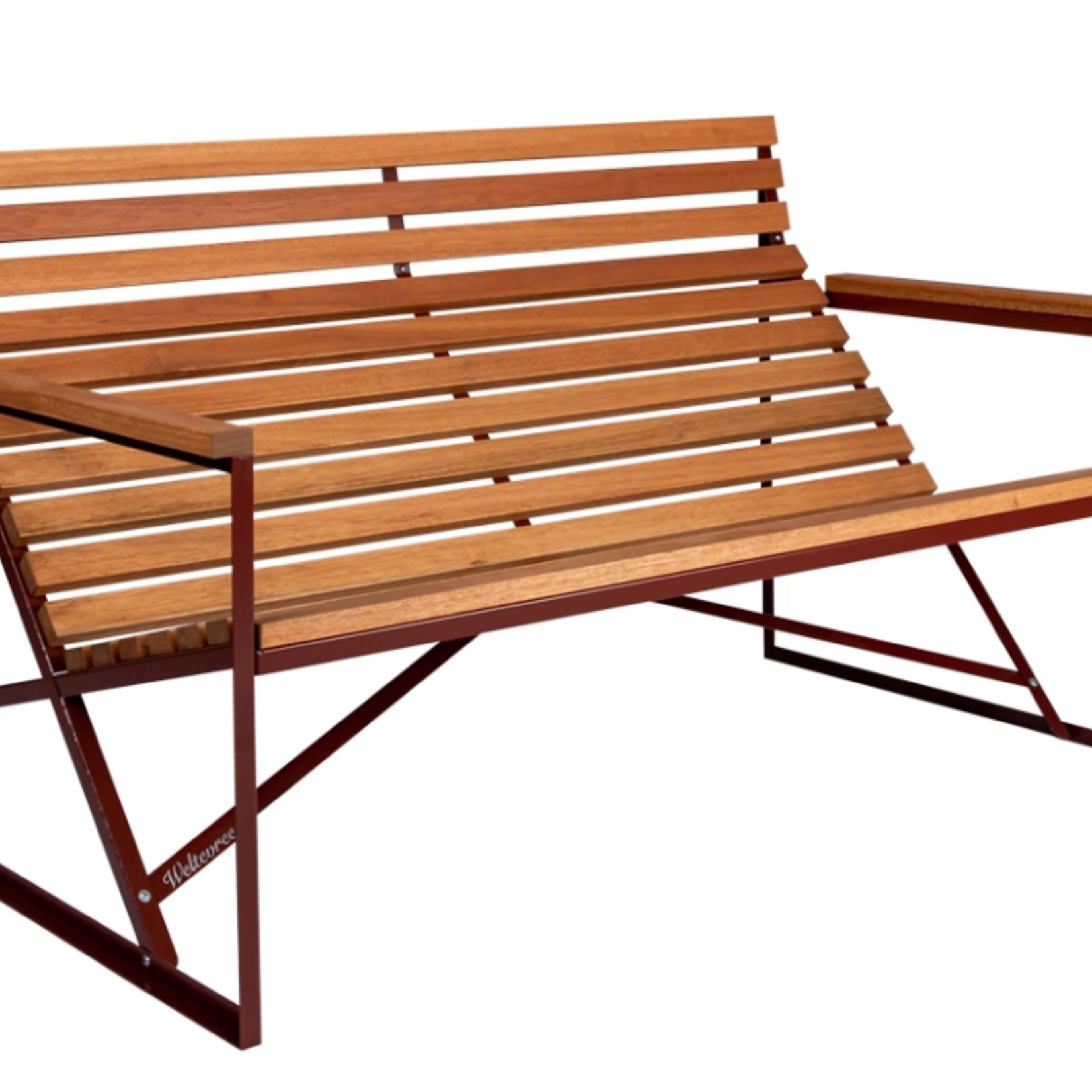 Weltevree Weltevree - Patiobench - Tuinbank - Eucalyptus hout - Rood