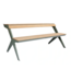 Weltevree - Tablebench - Slimme picknicktafel of bankje met rugsteun - Cement Grijs