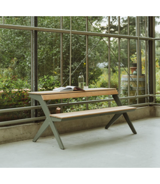 Weltevree Weltevree - Tablebench - Table de pique-nique intelligente ou banc avec support dorsal - Cement Grey