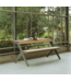 Weltevree - Tablebench - Slimme picknicktafel of bankje met rugsteun - Cement Grijs