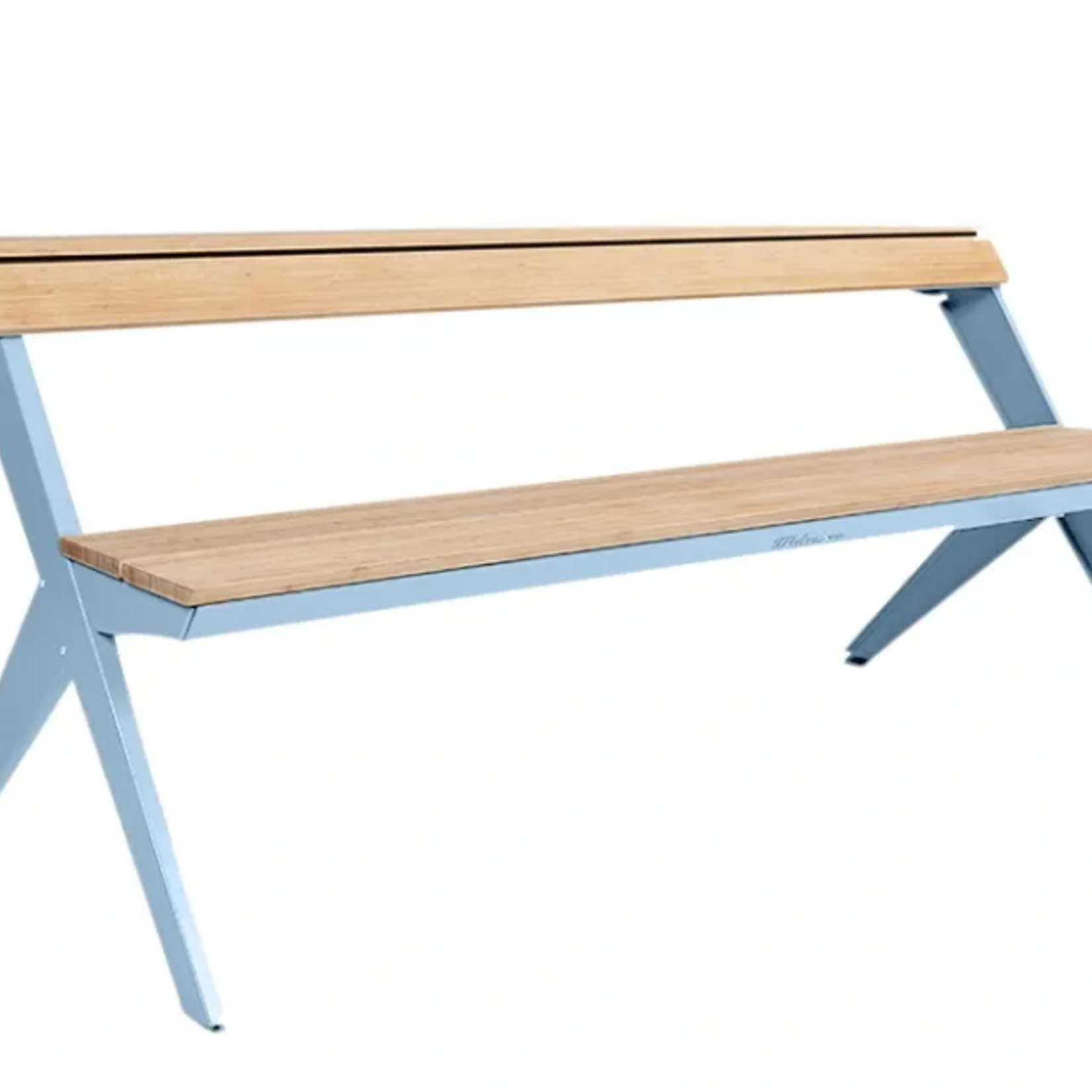 Weltevree Weltevree - Tablebench - Table de pique-nique intelligente ou banc avec support dorsal - Bleu pastel