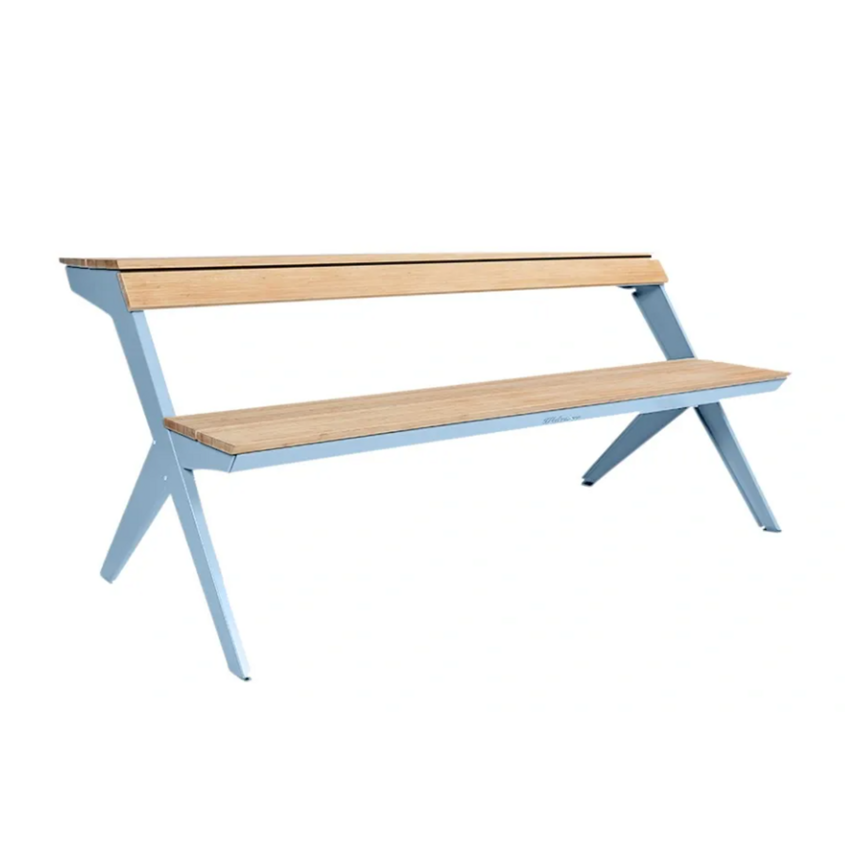 Weltevree Weltevree - Tablebench - Table de pique-nique intelligente ou banc avec support dorsal - Bleu pastel