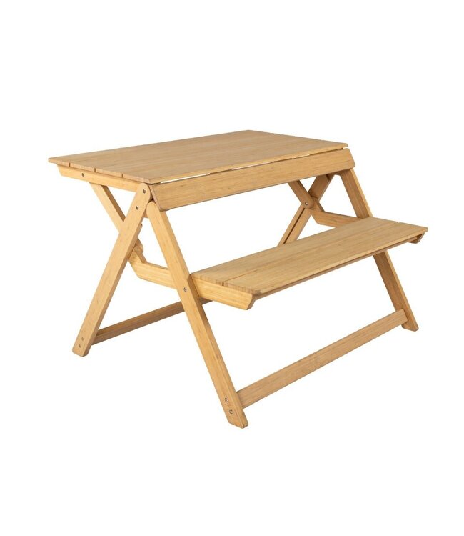 Weltevree - Pique-nique pliant - Table ou banc de pique-nique pliant avec dossier - Bambou