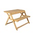 Weltevree - Folding picnic - Opvouwbare picknicktafel of bank met rugleuning  -  Bamboe