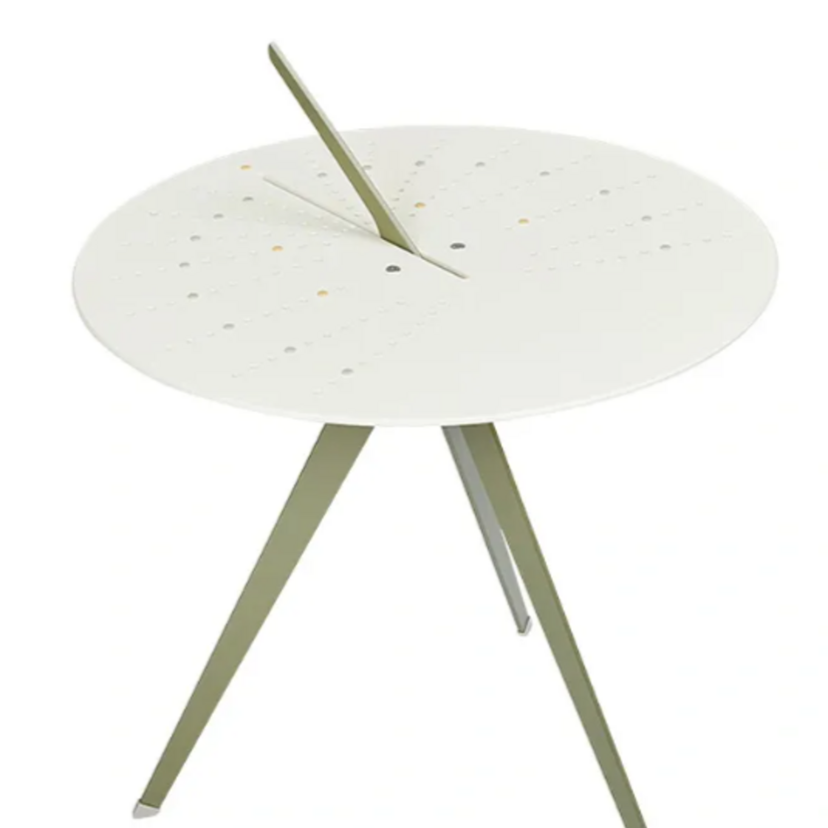 Weltevree Weltevree - Sundial Table - Zonnewijzer en bijzettafel - Reed green
