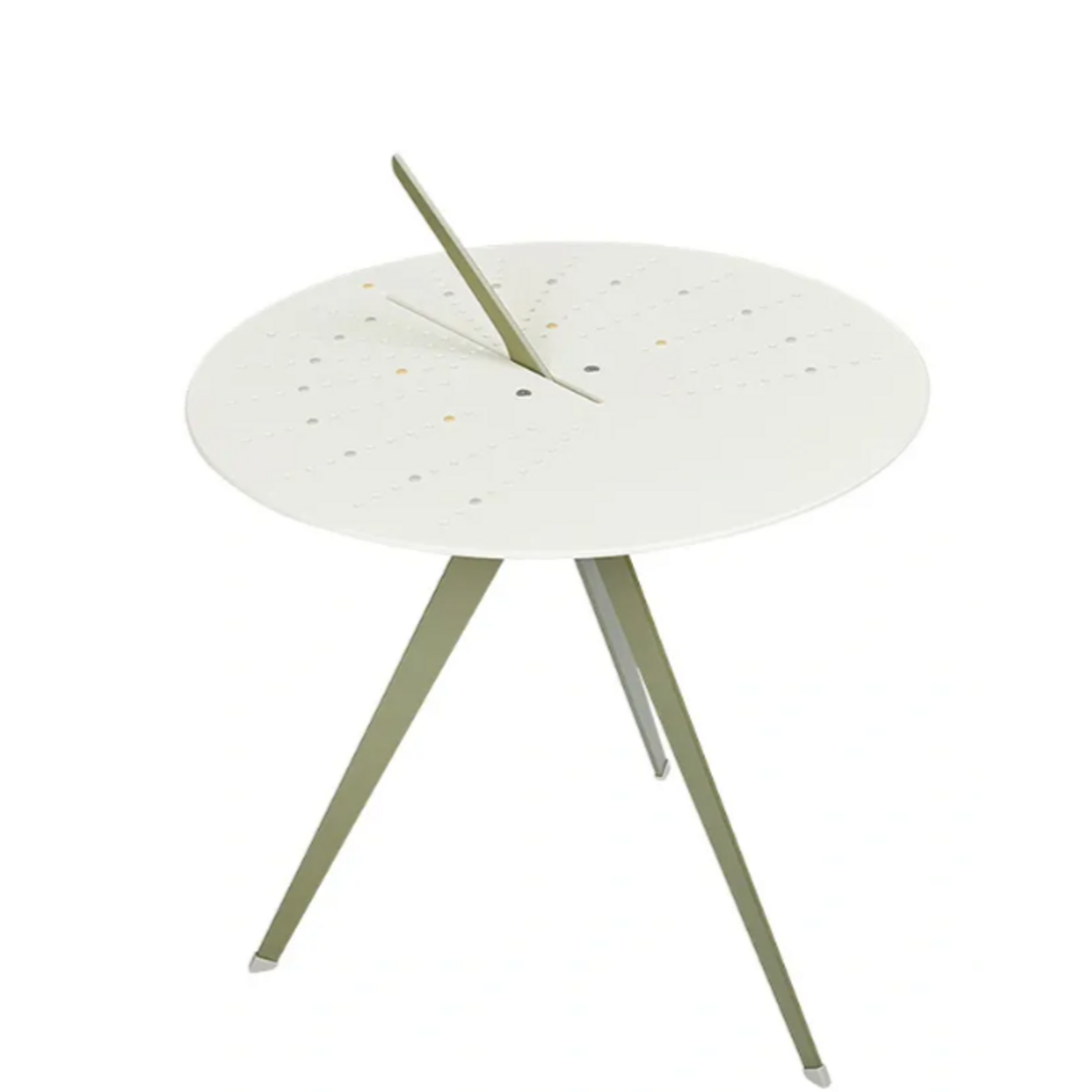 Weltevree Weltevree - Sundial Table - Zonnewijzer en bijzettafel - Reed green
