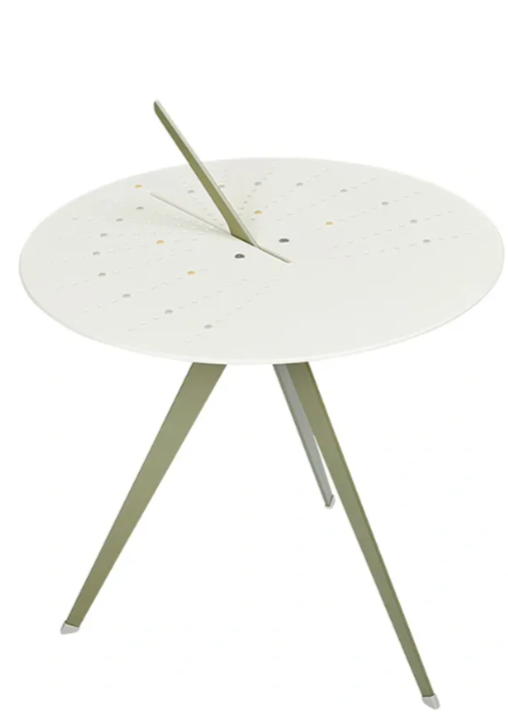 Weltevree Weltevree - Sundial Table - Zonnewijzer en bijzettafel - Reed green