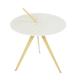 Weltevree Weltevree - Sundial Table - Zonnewijzer en bijzettafel - Zandgeel